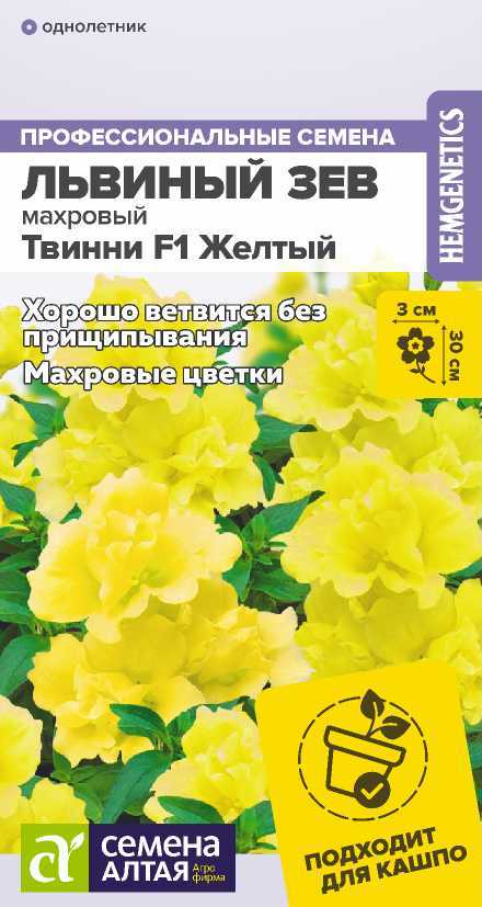 Львиный зев Твинни Желтый