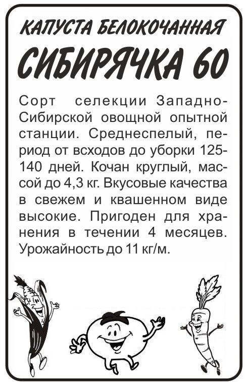 Сибирячка 60 бп