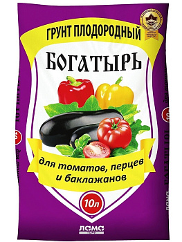 Биогрунт Богатырь "Для томатов, перца и баклажанов" 20 л