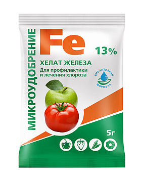Хелат железа (минеральное удобрение) / 5 гр.