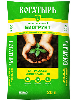Биогрунт Богатырь "Для рассады универсальный" 20 л