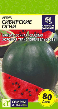 Арбуз Сибирские Огни/Сем Алт/цп 1 гр.р Сибирская Селекция!