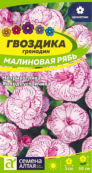 Цветы Гвоздика гренадин Малиновая рябь/Сем Алт/цп 0,2 гр. 