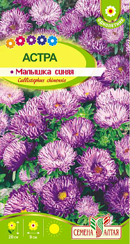 Цветы Астра Малышка Синяя/Сем Алт/цп 0,2 гр.