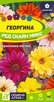 Цветы Георгина Ред Скайн Микс/Сем Алт/цп 0,2 гр.