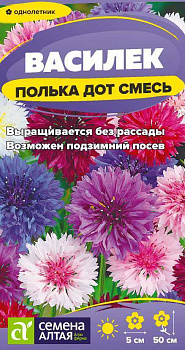 Цветы Василек Полька Дот/Сем Алт/цп 0,5 гр. низкорослый