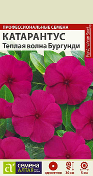 Цветы Катарантус Теплая волна Бургунди/Сем Алт/цп 7 шт. НОВИНКА