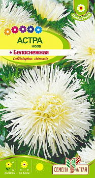 Цветы Астра Нова Белоснежная/Сем Алт/цп 0,2 гр.