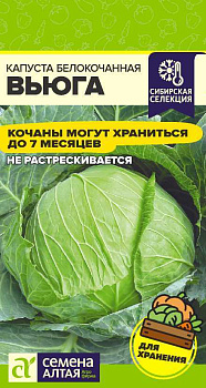 Капуста Вьюга/Сем Алт/цп 0,3 гр. Сибирская Селекция!