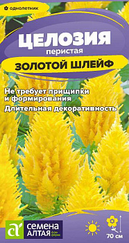 Цветы Целозия перистая Золотой шлейф/Сем Алт/цп 0,2
