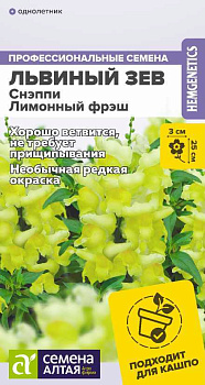 Цветы Львиный зев Снэппи Лимонный фреш/Сем Алт/цп 10 шт Голландия НОВИНКА
