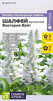 Цветы Шалфей Виктория Вайт мучнистый/Сем Алт/цп 10 шт. НОВИНКА
