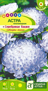 Цветы Астра Серебряная башня/Сем Алт/цп 0,2 гр.