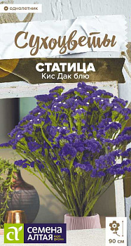 Цветы Статица Кис Дак блю/Сем Алт/цп 7 шт. Сухоцветы НОВИНКА
