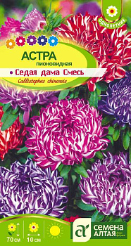 Цветы Астра Седая Дама Смесь/Сем Алт/цп 0,2 гр.